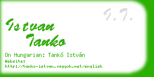 istvan tanko business card