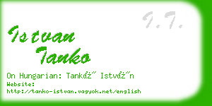 istvan tanko business card